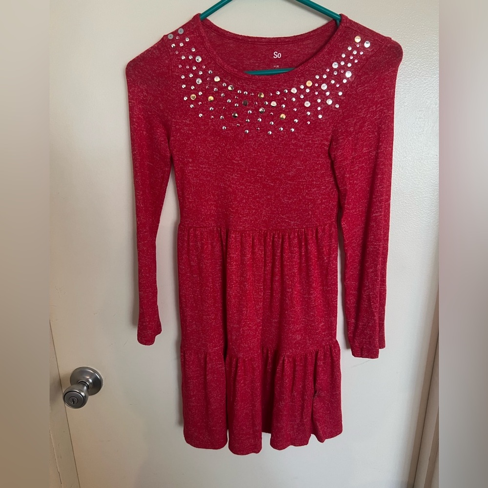 Red Christmas dress for girls